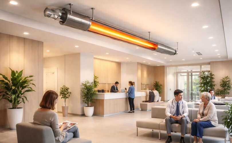 découvrez le tube radiant gaz, une solution idéale pour un confort thermique régulier dans les centres médicaux, assurant une température optimale pour un accueil agréable et sécurisé.