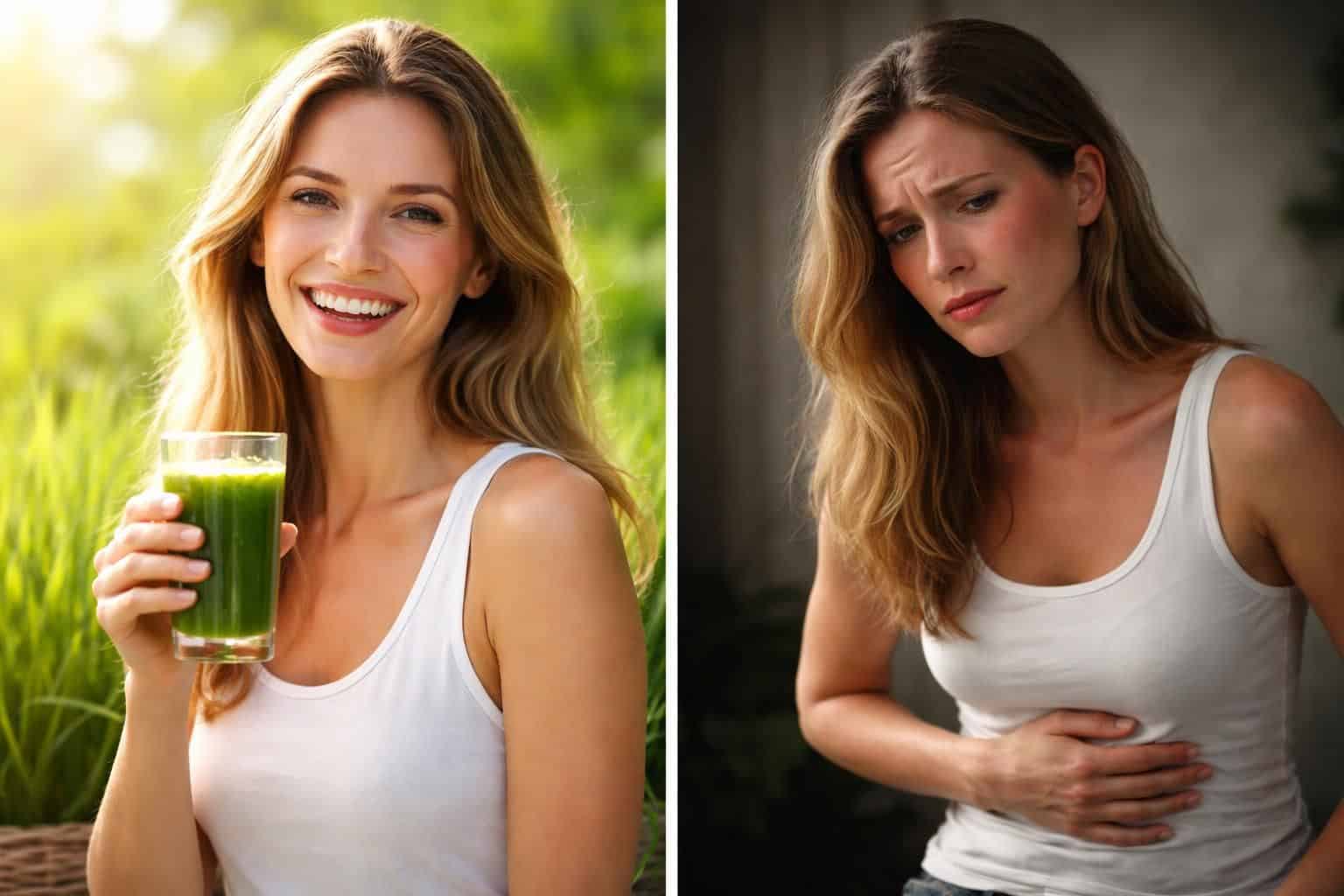 découvrez les véritables effets secondaires du jus d'herbe d'orge : mythe ou réalité ? analysez les bienfaits et les risques potentiels pour une consommation éclairée.